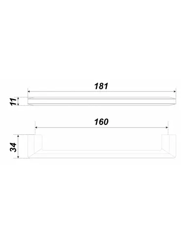 RS285BSN/CP.4/160= (Ручка мебельная) - 1