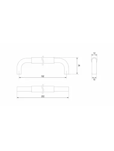 RS048CP/BSN.4/192= (Ручка мебельная) - 1