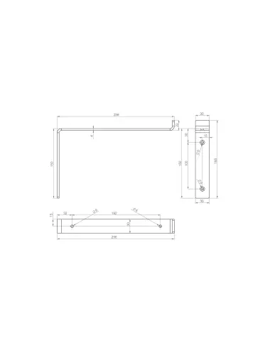 P302W.4 Полкодержатель д/ЛДСП нерегулируемый PLACE - 1