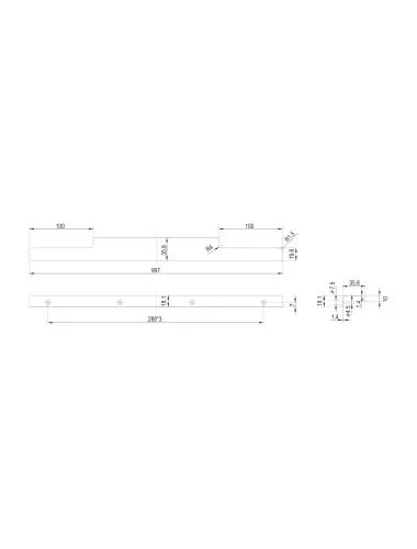 RT109GR.1/000/1000= (Ручка мебельная) - 1