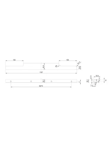 RT109GR.1/000/1200= (Ручка мебельная) - 1