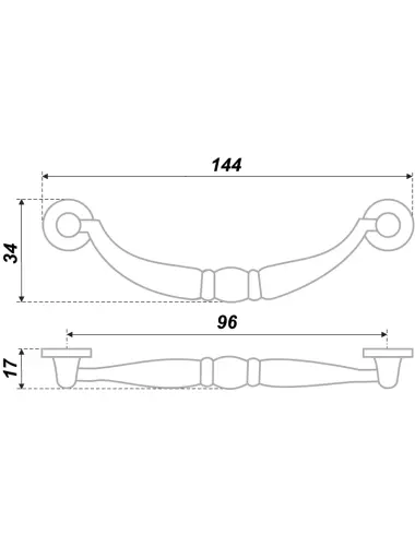 RS090AB.3/96= (Ручка мебельная) - 1