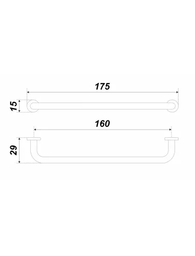 RS293BL.4/160= (Ручка мебельная) - 1