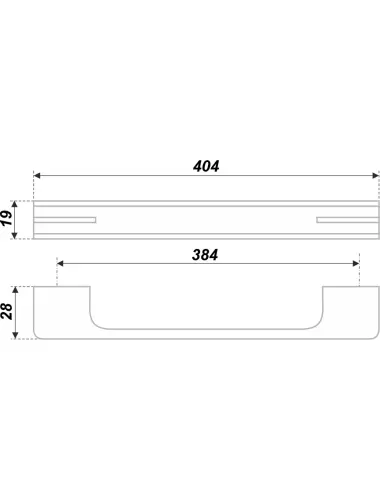 RS267CP/BL.4/384= (Ручка мебельная) - 1