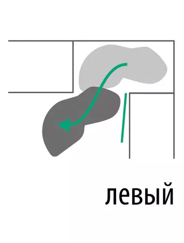 КОМПЛЕКТ Левый Леманс, 600, H 600-750, Арена СТИЛЬ, Антрацит 
(2605779846) - 1