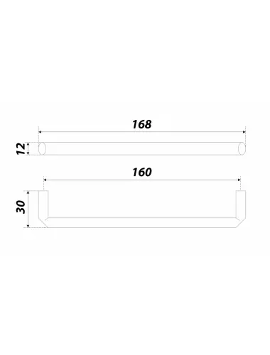 RS296BL.4/160= (Ручка мебельная) - 2