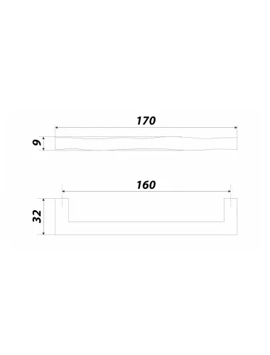 RS280BL.4/160= (Ручка мебельная) - 1