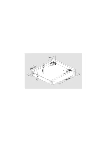 Направляющие BOYARD Скрыт DB8881Zn/350 B-SLIDE - 1