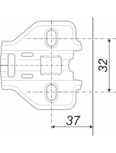 Петля BOYARD H3010 планка - 1