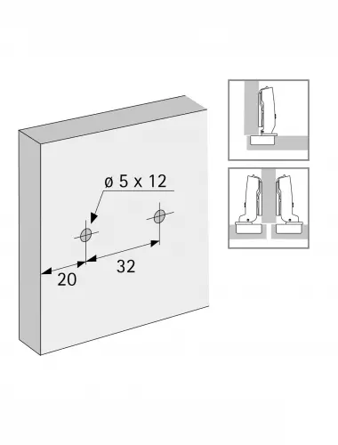 Hettich МОНТАЖНАЯ ПЛАНКА ЛИНЕЙНАЯ SYSTEM 8099,L20,D3,ЕВРОВИНТЫ,ЭКСЦ. (9133875) - 2