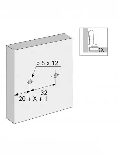 Hettich МОНТАЖНАЯ ПЛАНКА ЛИНЕЙНАЯ SYSTEM 8099,L20,D3,ЕВРОВИНТЫ,ЭКСЦ. (9133875) - 1