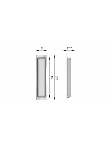 PC10/GRPH/107x430 Поддон пластиковый - 2