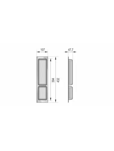 PC11/GRPH/107x430 Поддон пластиковый - 3