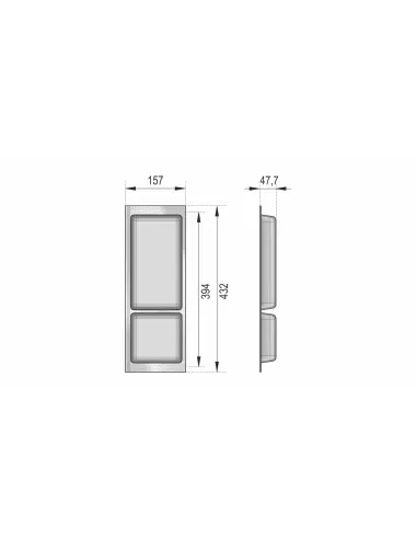 PC13/GRPH/157x430 Поддон пластиковый - 3