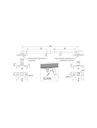 Газовый лифт GL107W/100/3 с фиксацией положения - 4