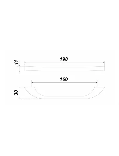 RS195MBSN.1/160= (Ручка мебельная) - 1