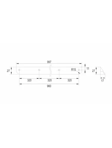 RS156BL.3/960= (Ручка мебельная) - 1