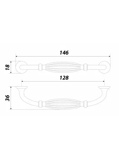 RS464BAZ.5/128= (Ручка мебельная) - 1