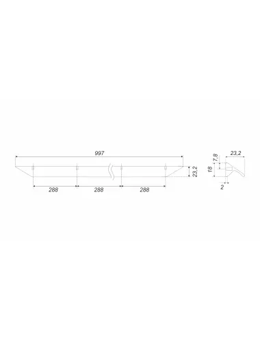 RS157BL.3/864 (Ручка мебельная) - 1