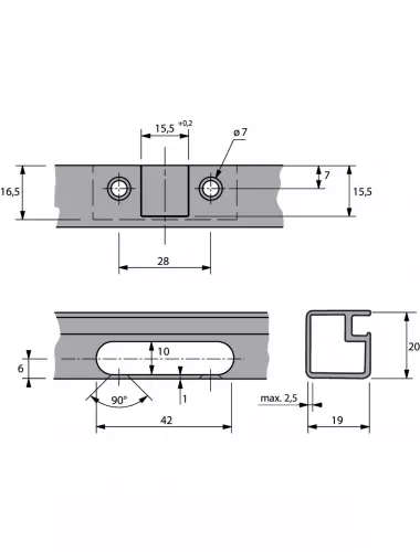 Hettich Петля Sensys 8638i Алюм рамка TA32 95гр. (9072524) - 4