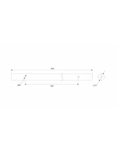 PR003MBSN.1/192= Пруток для мебельной ручки AL LINE - 1