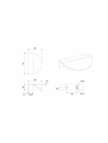 RT012BL.1/32= (Ручка мебельная) - 1