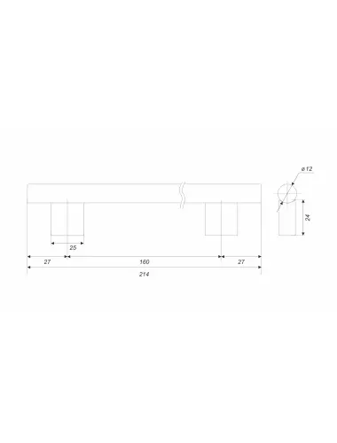 RS325BL.5/160= (Ручка мебельная) - 1