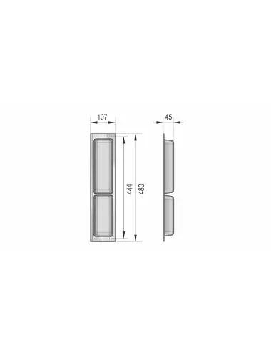 PC11/GRPH/107x480 Поддон пластиковый - 3