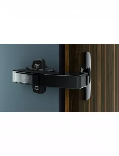 Hettich Петля Sensys 8639I,W90 чёрный обсидиан УГОЛ 95ГР,ЧАШКА TH52D35,ВКЛАДНАЯ, B4, (9091748) - 1